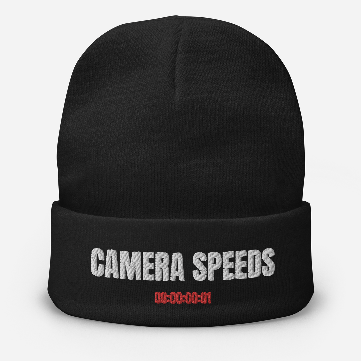 Camera Speeds Embroidered Beanie (Variant B)