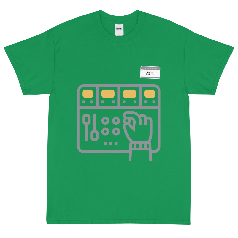 Fix It In Post (Hand On The Board)- Short Sleeve T-Shirt (Grey Variant)