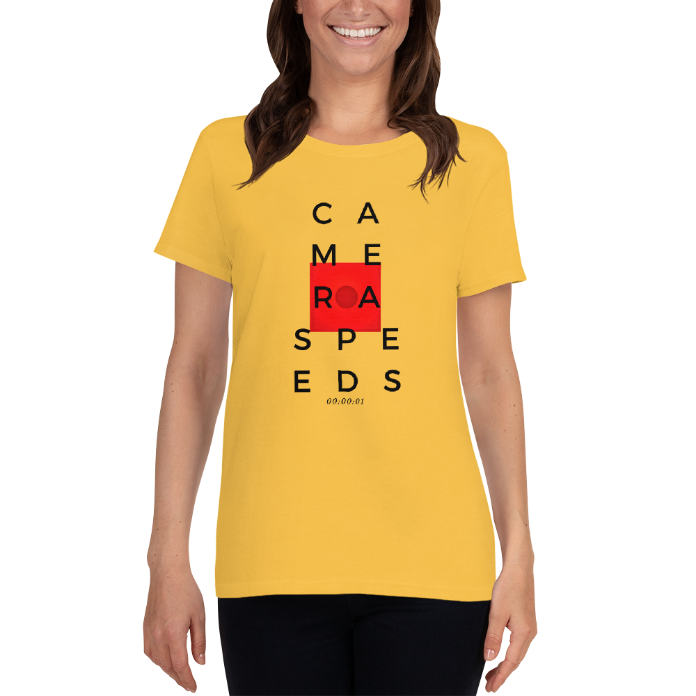 Camera Speeds - Short sleeve t-shirt (Black Variant)
