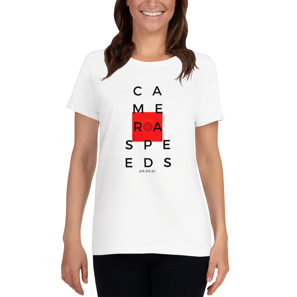Camera Speeds - Short sleeve t-shirt (Black Variant)