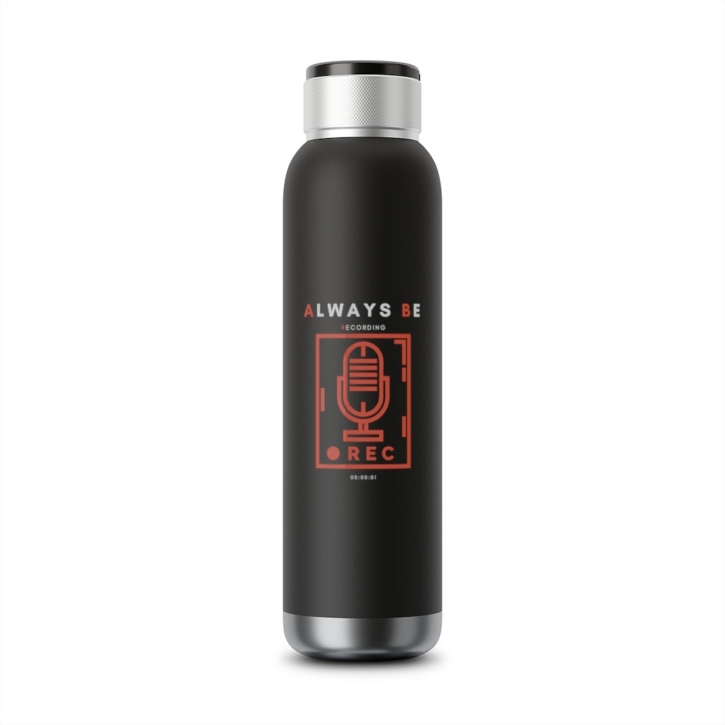 Always Be Recording - Soundwave Copper Vacuum Audio Bottle 22oz