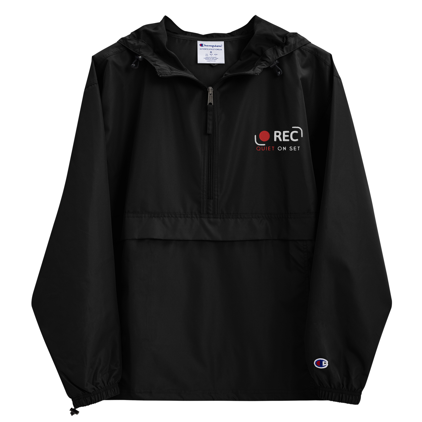 REC - Quiet On Set - Embroidered Champion Packable Jacket (Variant B)