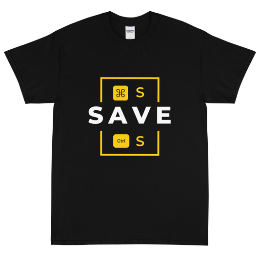 Press Save - Short Sleeve T-Shirt (White Variant)