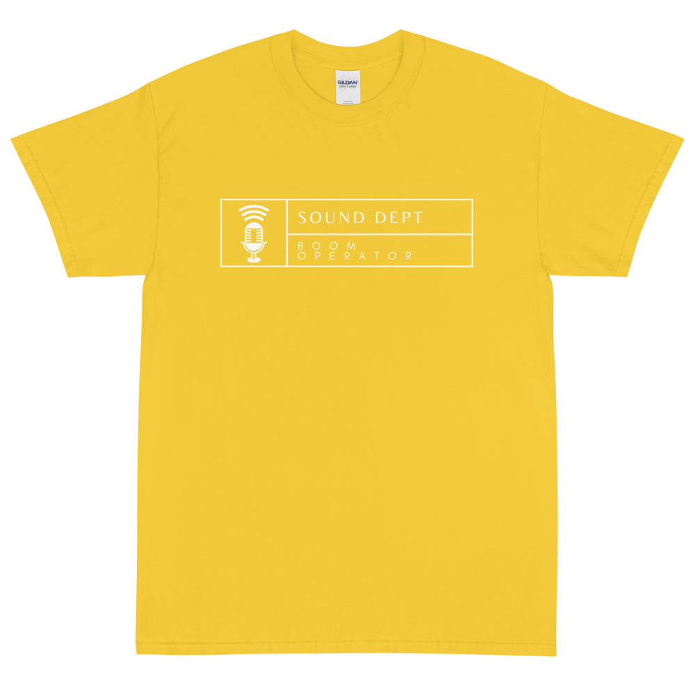 Sound Dept (Boom Operator) - Short Sleeve T-Shirt (White Variant)