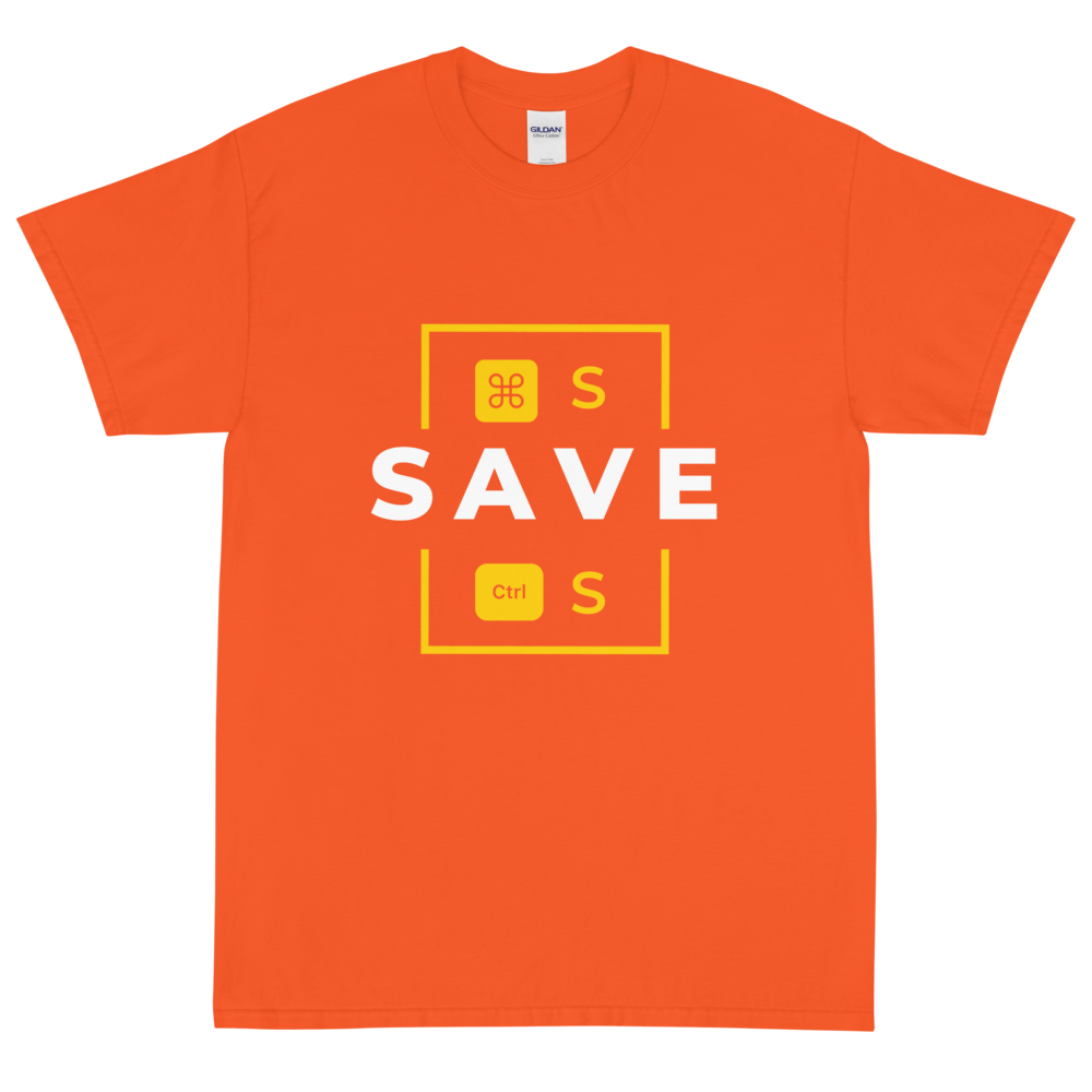 Press Save - Short Sleeve T-Shirt (White Variant)