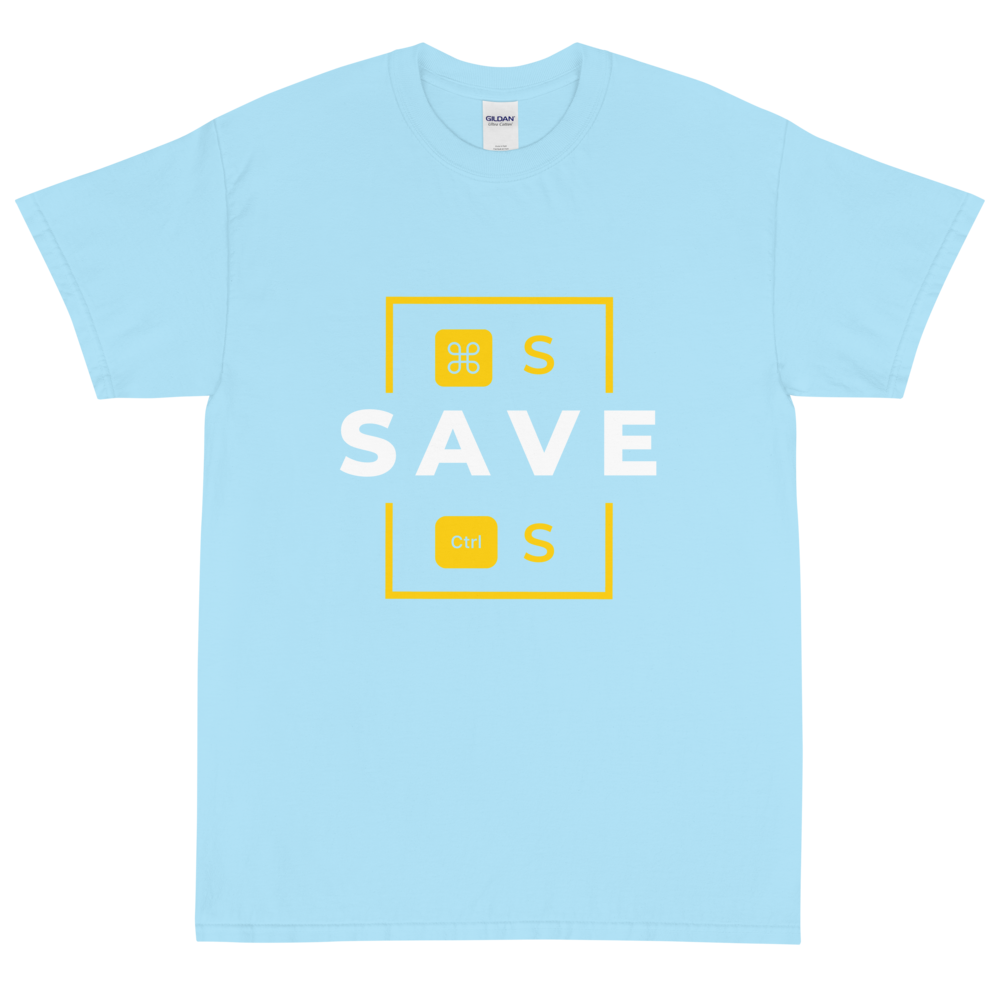 Press Save - Short Sleeve T-Shirt (White Variant)