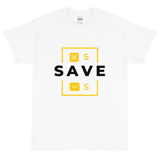 Press Save - Short Sleeve T-Shirt (Black Variant)