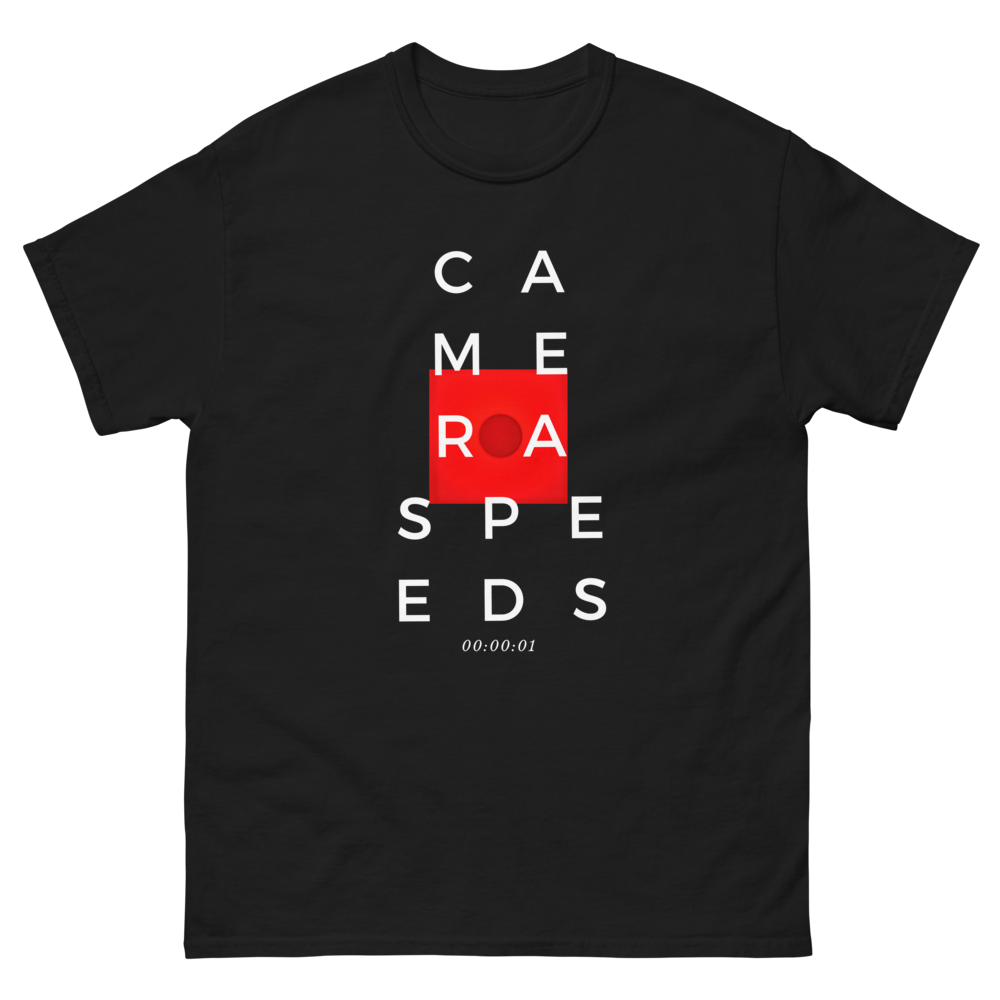 Camera Speeds - Heavyweight Tee (Black Variant)